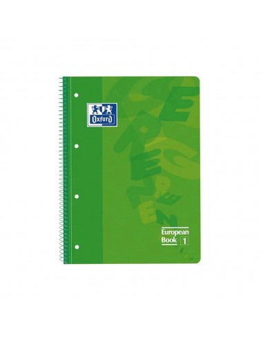 Caderno Espiral A4 Pautado Oxford European Verde 80Fls 1un