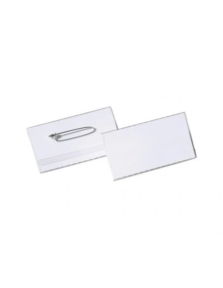 Porta Nomes Horizontal 90x57mm c/Alfinete 50un