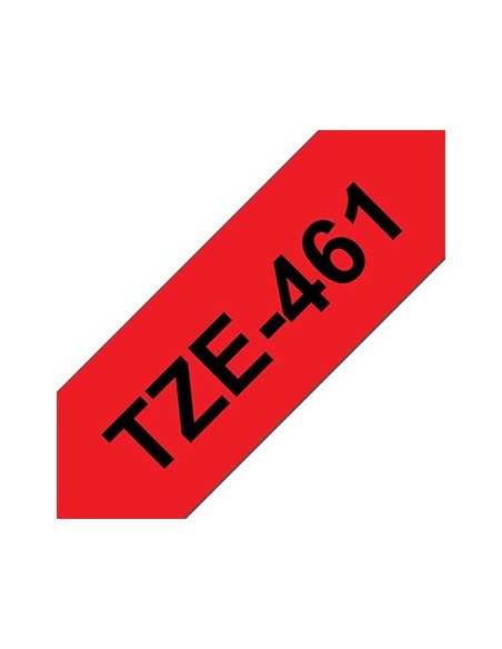 Fita Laminada 36mmx8mts Vermelho/Preto