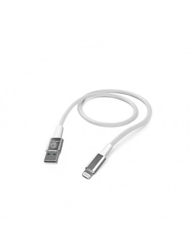 Cabo USB-A 2.0 para Lightning Nylon Benfica 2m Branco