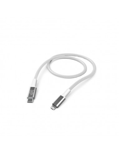 Cabo USB-C para Lightning Nylon Benfica Fabric 2m Branco