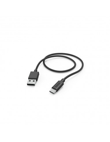 Cabo USB-A 2.0 para USB-C 1m Preto