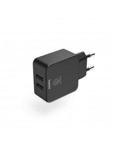 Carregador USB-A 2 Portas 12W Benfica Preto