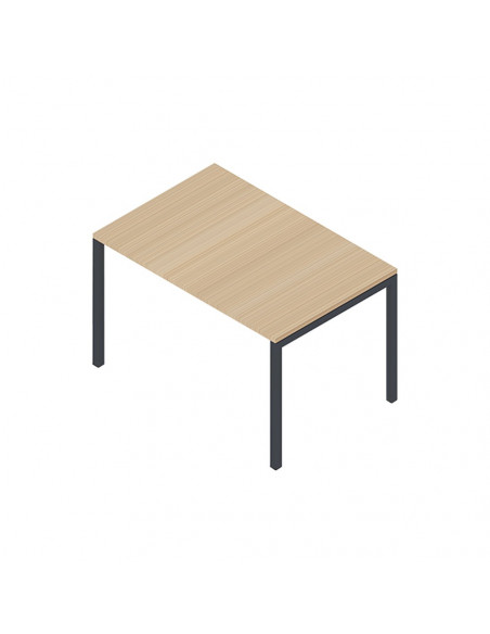 Secretária Metal Minima 1200x800x750 Cinza/Carvalho