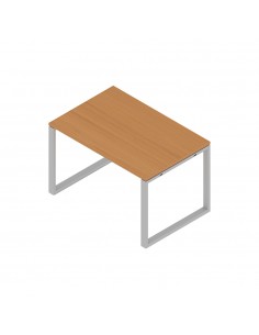 Secretária Metal Plano O 1200x800x750 Cinza/Faia