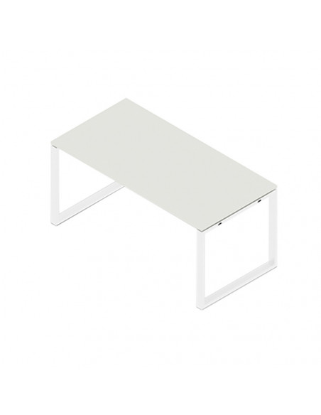 Secretária Metal Plano O 1600x800x750 Branco