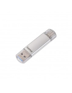 Pen Drive USB-C+ USB-A 3.1/3.0 32GB Hama C-Laeta Prata