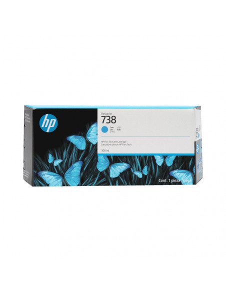 Tinteiro HP 738 Azul 676M6A 300ml