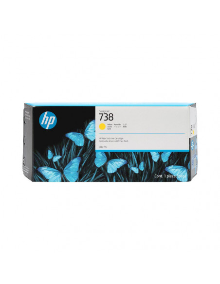 Tinteiro HP 738 Amarelo 676M8A 300ml