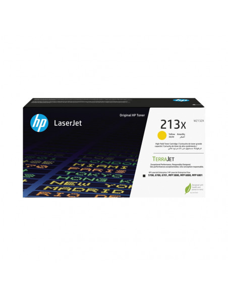 Toner HP 213X Amarelo W2132X 6000 Pág.