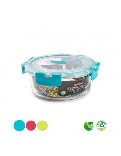 Caixa Hermética Vidro c/ Válvula Luxe 620ml