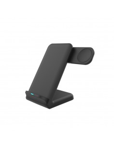 Carregador Wireless 15W Suporte 3 em 1 Preto