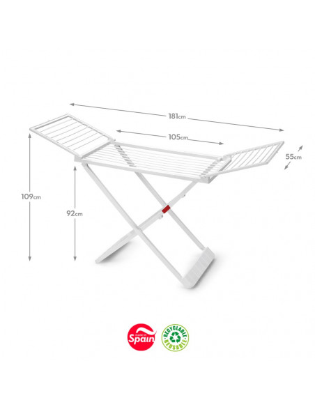 Estendal Resina 55x181x109cm Branco