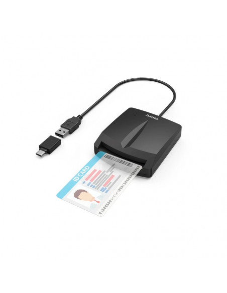 Leitor Cartão Cidadão Chip DNI 4.0 USB-A + USB-C