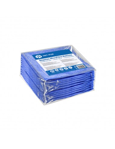 Pano Microfibra Terry 30x40cm 280g Azul Pack 10un