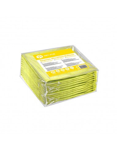 Pano Microfibra Terry 30x40cm 280g Amarelo Pack 10un