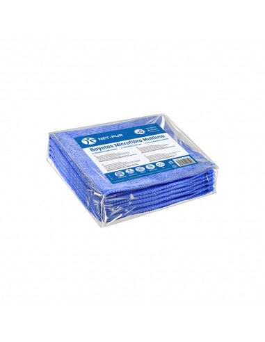 Pano Microfibra Terry 35x38cm 240g Azul Pack 5un