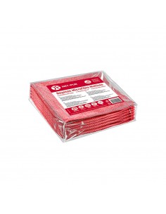 Pano Microfibra Terry 35x38cm 240g Vermelho Pack 5un