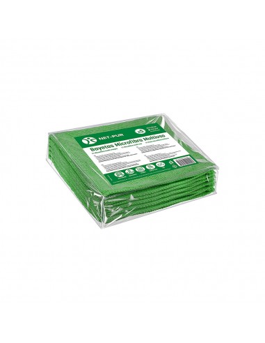 Pano Microfibra Terry 35x38cm 240g Verde Pack 5un