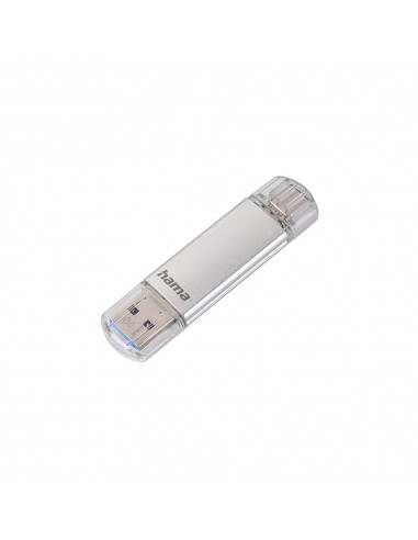 Pen Drive USB-C+ USB-A 3.1/3.0 64GB Hama C-Laeta Prata