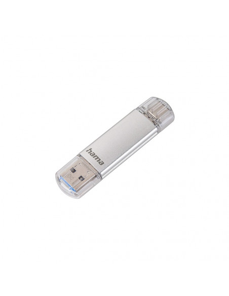 Pen Drive USB-C+ USB-A 3.1/3.0 64GB Hama C-Laeta Prata