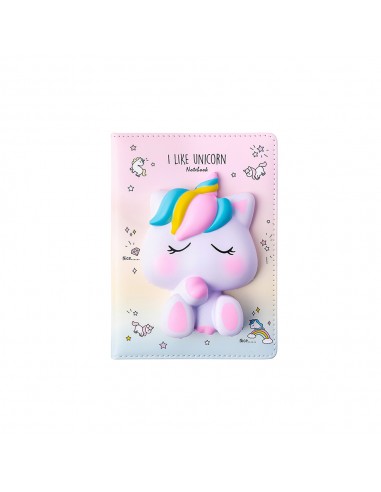 Bloco Notas 194x165mm Squishy I Like Unicorn 128Fls