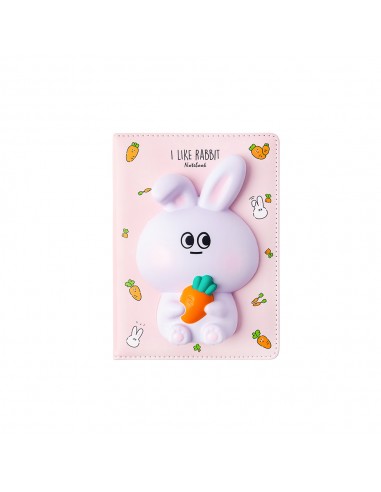 Bloco Notas 194x165mm Squishy I Like Rabbit 128Fls