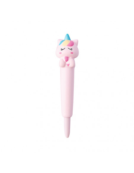 Esferográfica Gel Squishy Unicorn Azul 0,5mm 1un