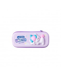 Estojo Retangular Squishy Unicórnio