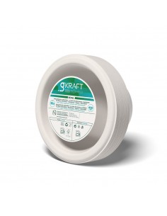 Tigelas 450ml Celulose Branco 30un
