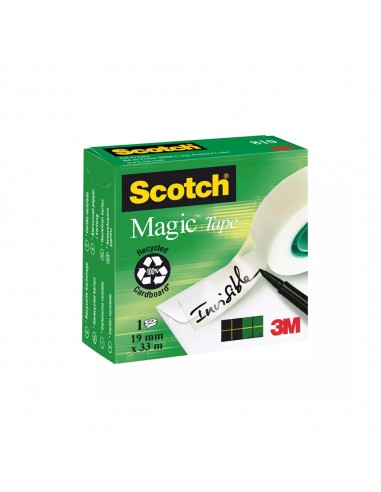 Fita Adesiva 19mmx33m Scotch Magic 810 Rolo 1un