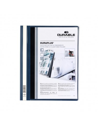 Classificador Capa Transparente Azul A4+ Durable Duraplus 1u