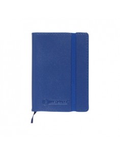 Bloco Notas Pautado A7 Semi Pele Azul 120Fls