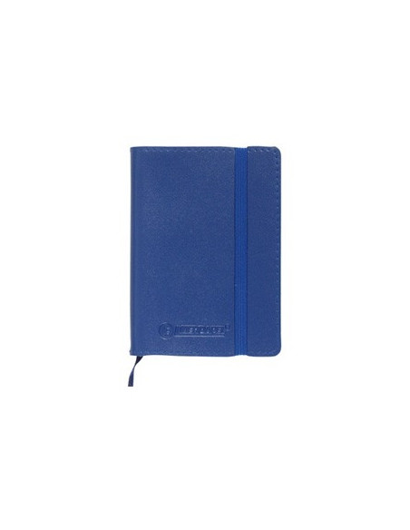 Bloco Notas Pautado A7 Semi Pele Azul 120Fls