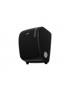 Dispensador Toalhas Rolo c/Auto-Corte Preto Mate