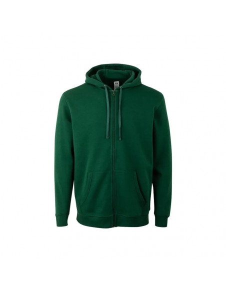 Sweatshirt Algodão 270g Casaco C/Capuz Verde Escuro Tam.S