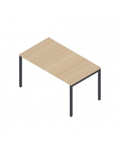 Secretária Metal Minima 1200x600x750 Cinza/Carvalho