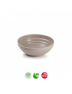 Tigela 450ml Plástico Reutilizável Classic Bege 1un