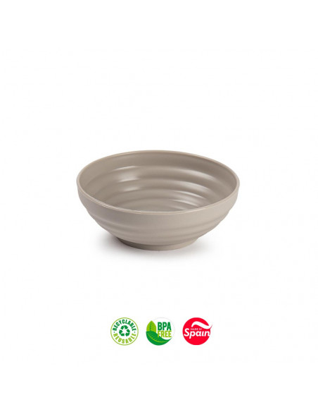 Tigela 450ml Plástico Reutilizável Classic Bege 1un