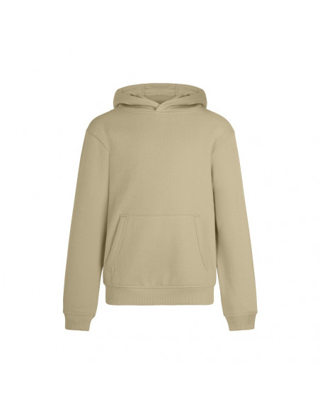 Sweatshirt Kids Algodão 270g Com Capuz Beje Tamanho 3/4