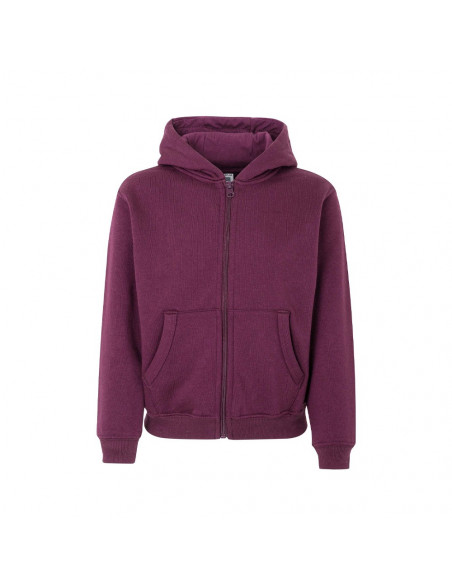 Sweatshirt Kids Algodão 270g Casaco C/Capuz Bordeaux Tam.7/8