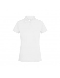 Polo Mulher Manga Curta CoolPass 160g Branco Tamanho M