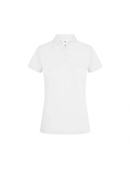 Polo Mulher Manga Curta CoolPass 160g Branco Tamanho M