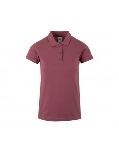 Polo Mulher Manga Curta Algodão 210g Uva Tamanho M