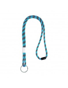 Fita Multiusos para Pescoço Tubular Ajuste Metálico Azul