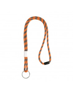 Fita Multiusos para Pescoço Tubular Ajuste Metálico Laranja