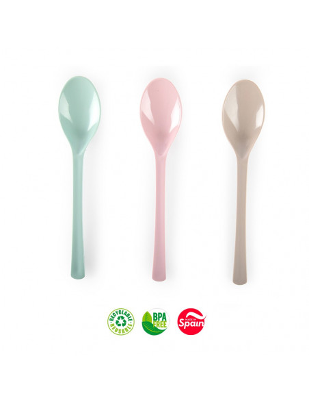 Colheres Plástico 26cm Sortido 6un