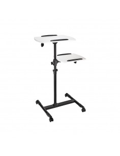 Mesa Apoio Apresentação 42x50/40x35cm 2 Niveis c/Rodas