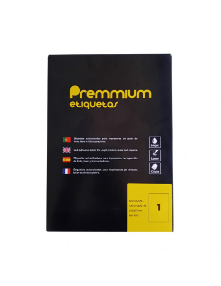 Etiquetas 210x297mm 100Fls A4 100un