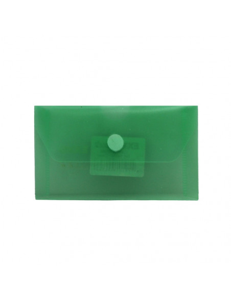 Bolsa Envelope 105x65mm Fecho Velcro Plástico Verde